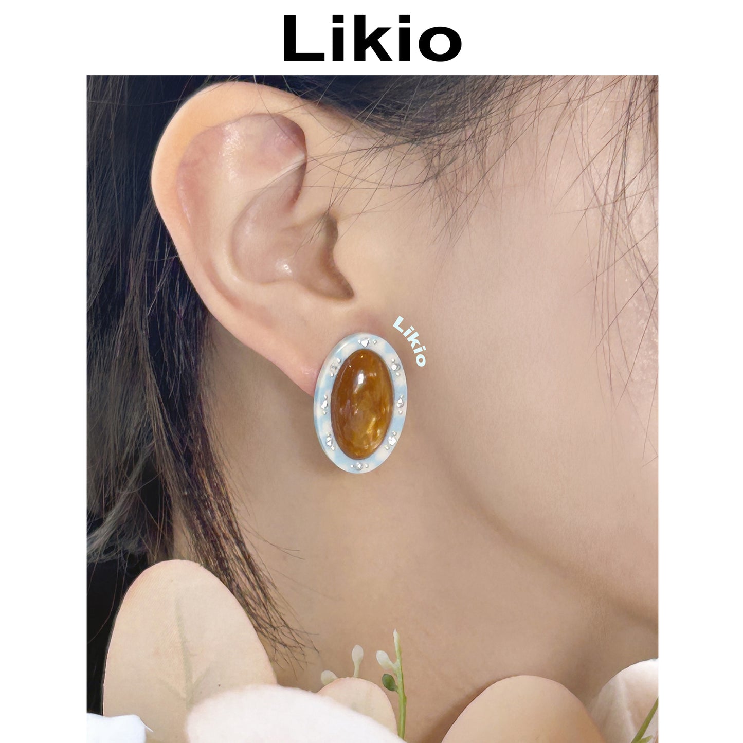 3D Gemstone Studs