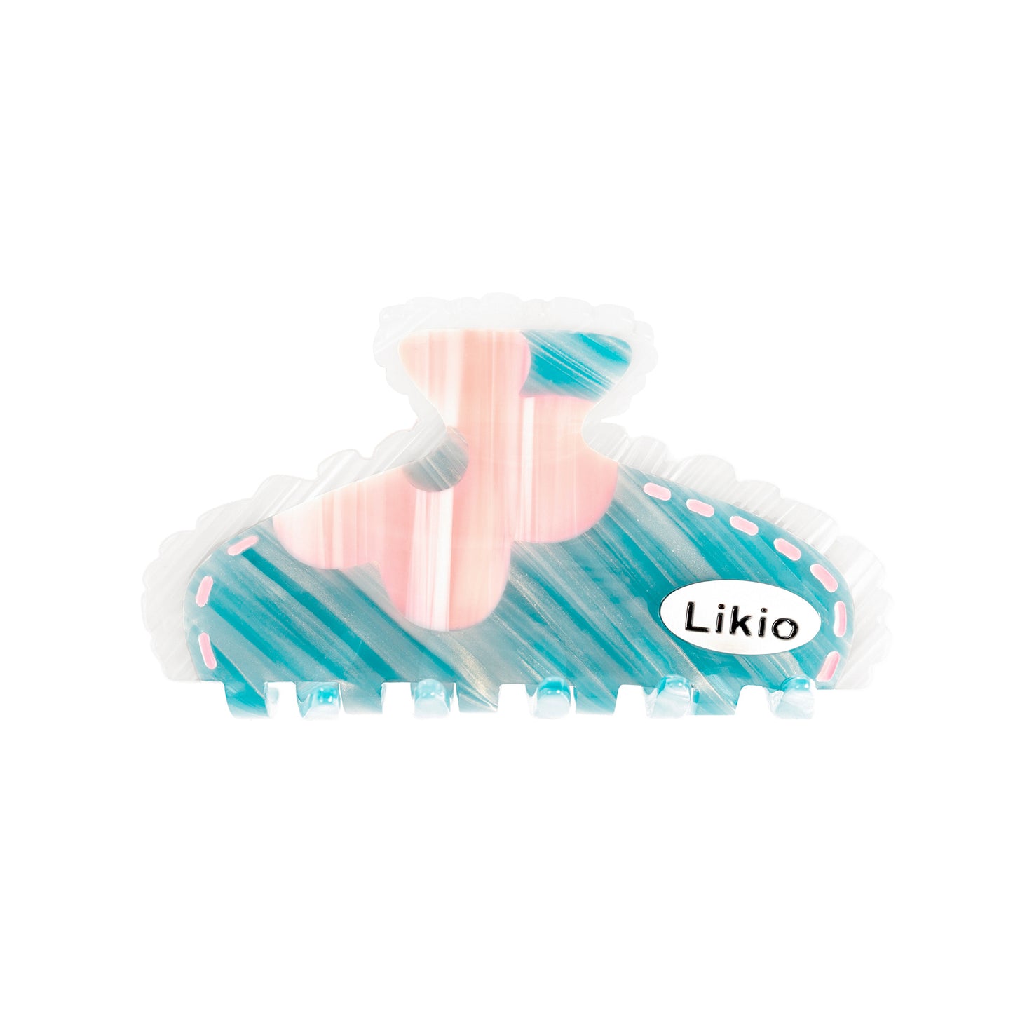 Likio x Xiaoxiao – Lace Edge Colorblock Hair Claw