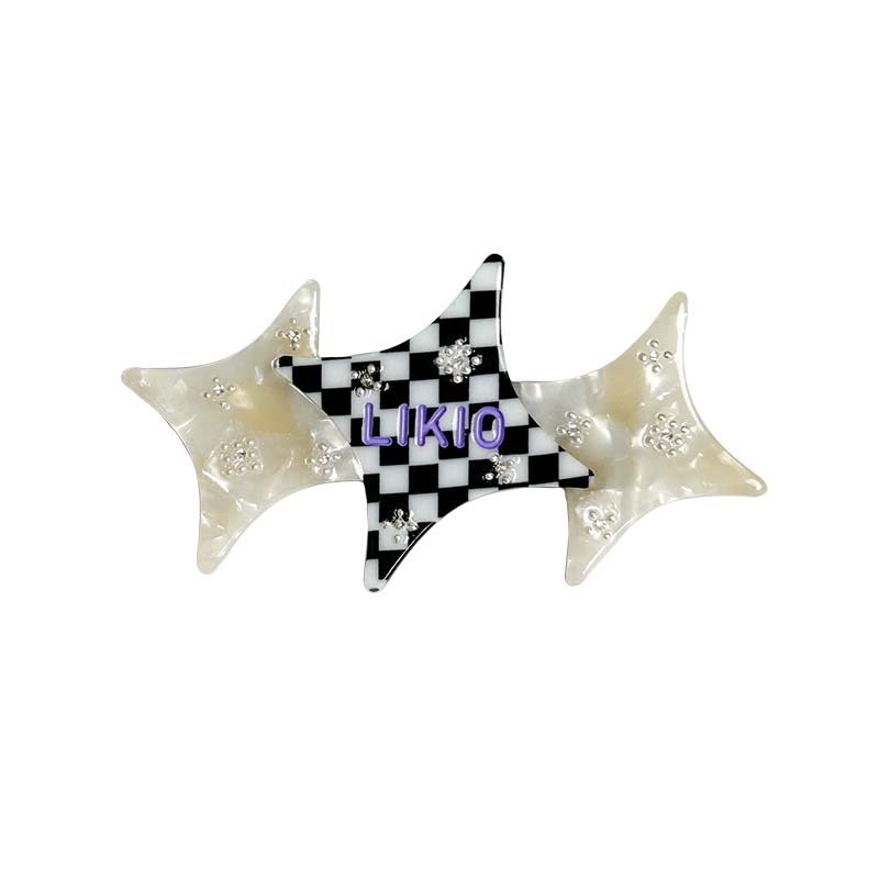 Colorblock Starburst Hair Clip