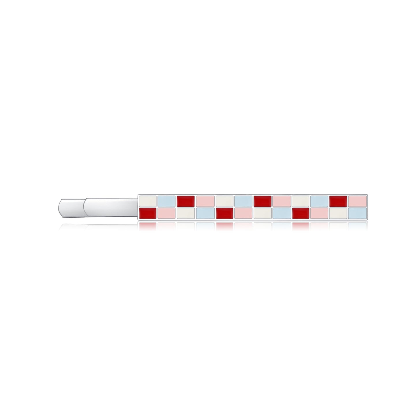 Likio x Xiaoxiao – Checkered Sugar Cube Enamel Hair Clip