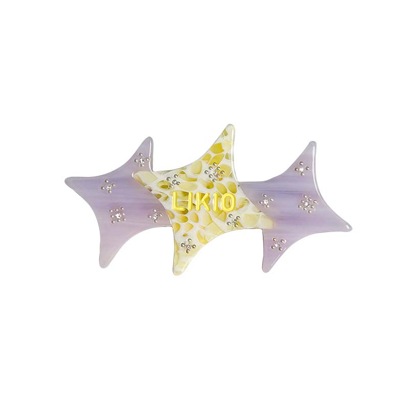 Colorblock Starburst Hair Clip