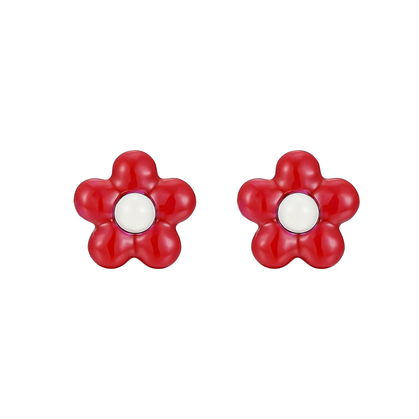 Likio x Xiaoxiao – Icing Blossom Enamel Studs