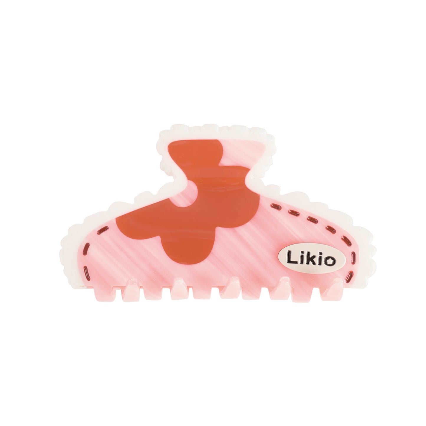 Likio x Xiaoxiao – Lace Edge Colorblock Hair Claw