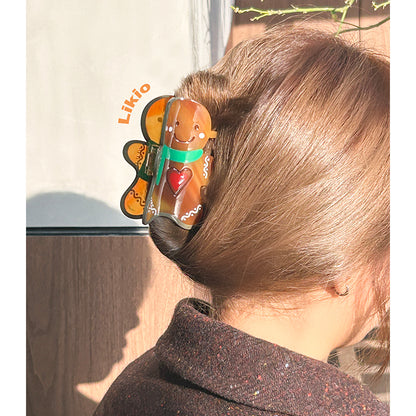 Brave Heart Gingerbread Hair Claw