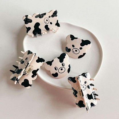 Cow Bear Side Hair Clip