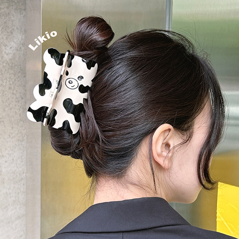 Cow Bear Hair Clip