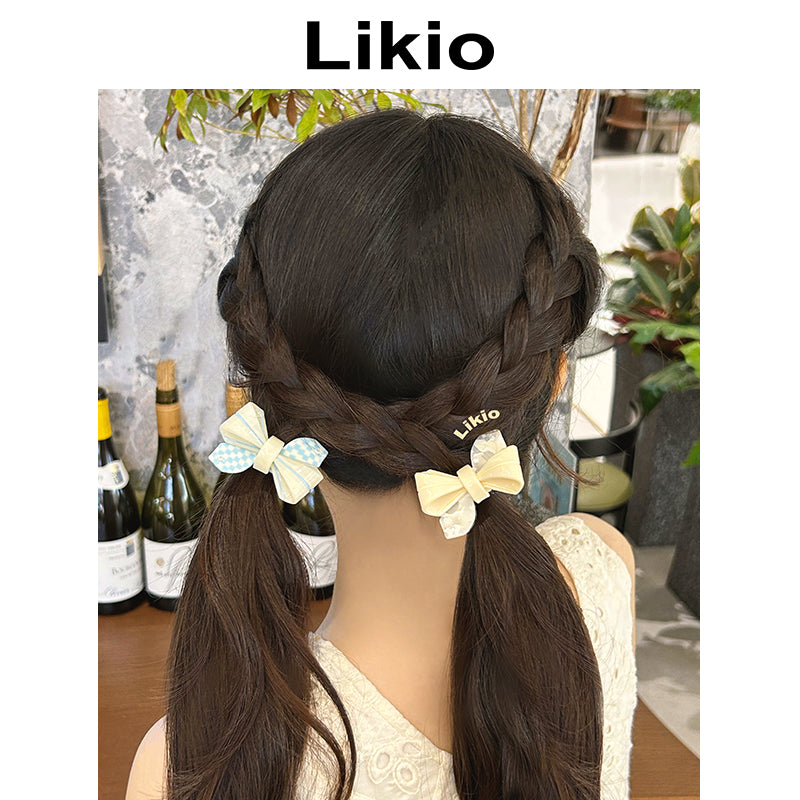 Childhood Paper-Folded Bow Hair Tie