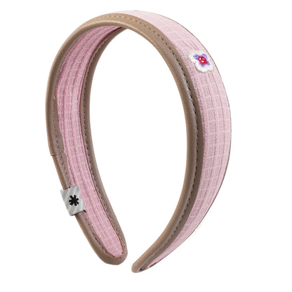 Likio × Teraoka Natsumi 2026 Collection Floral Leather-Trim Headband