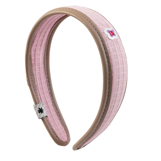 Likio × Teraoka Natsumi 2026 Collection Floral Leather-Trim Headband