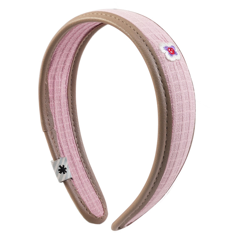 Likio × Teraoka Natsumi 2026 Collection Floral Leather-Trim Headband