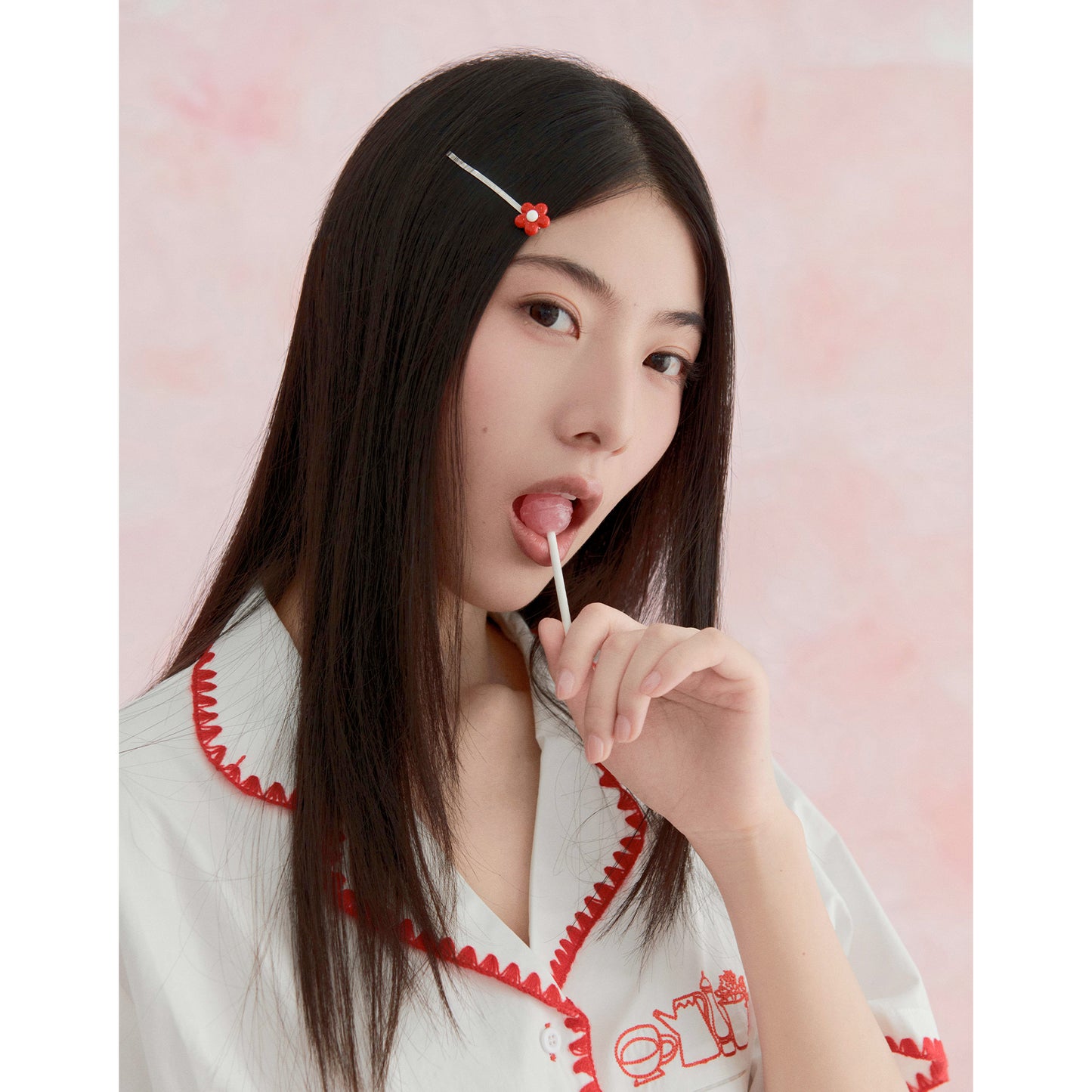 Likio x Xiaoxiao – Icing Blossom Enamel Hair Clip