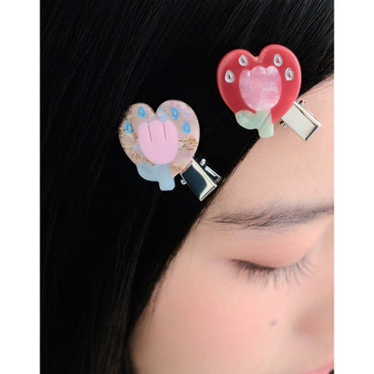 Emoji Tulip Illustration Hair ClipEmoji Tulip Illustration Hair Clip