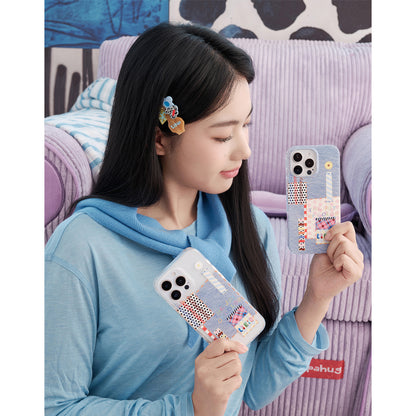 Likio × Sharkgirl Florist Collection - Inspiration Patchwork Denim MagSafe Phone case