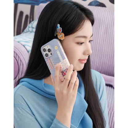 Likio × Sharkgirl Florist Collection - Inspiration Patchwork Denim MagSafe Phone case