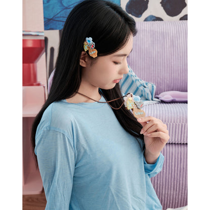 Likio × Sharkgirl Florist Collection - Polka Dot Vase Bag Charm