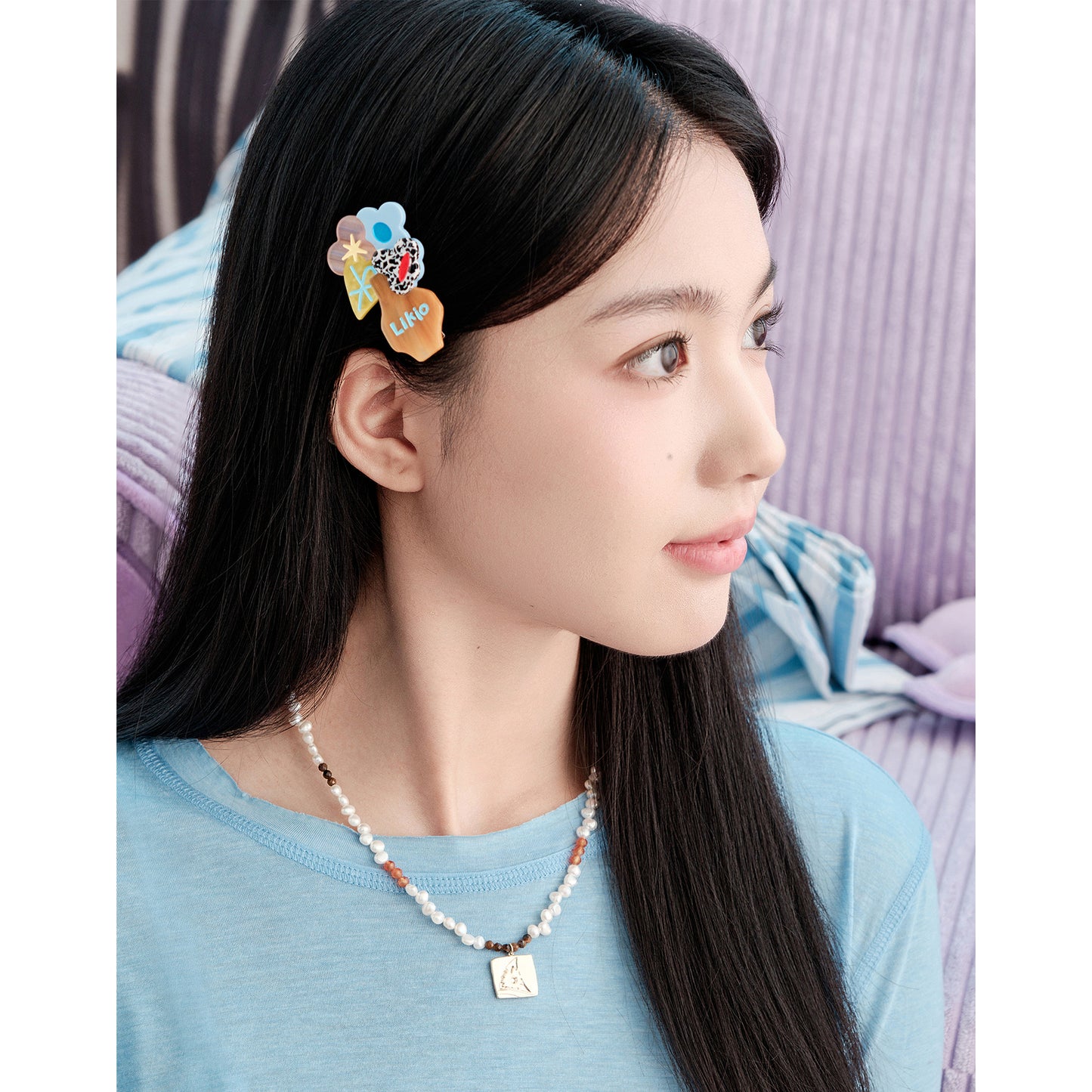 Likio × Sharkgirl Florist Collection - Vintage Coin Flower Silhouette Treasure Necklace