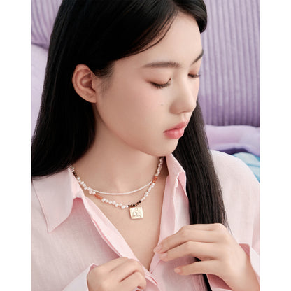 Likio × Sharkgirl Florist Collection - Vintage Coin Flower Silhouette Treasure Necklace