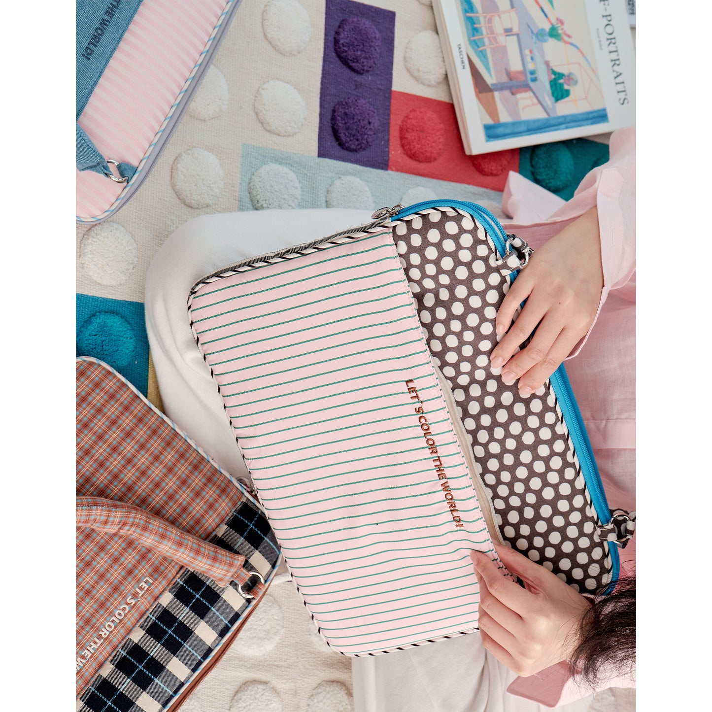 Colorful Graffiti Patchwork Laptop Bag