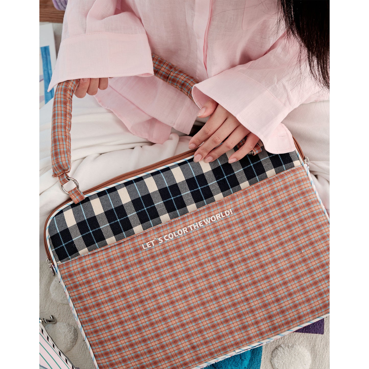 Colorful Graffiti Patchwork Laptop Bag