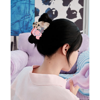 Likio × Sharkgirl Florist Collection - Floral Outline Collage Doodle Hair Claw