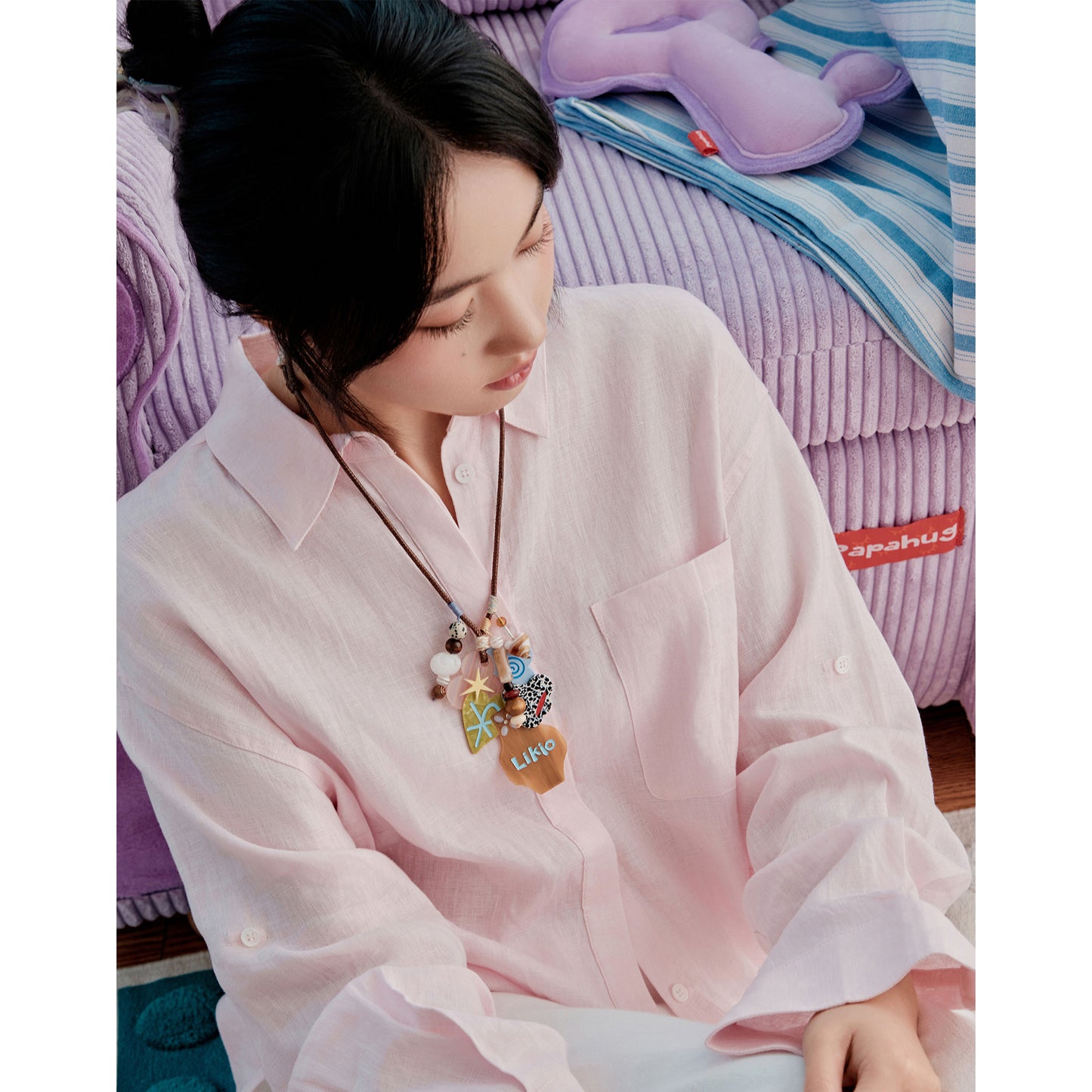 Likio × Sharkgirl Florist Collection - Polka Dot Vase Bag Charm