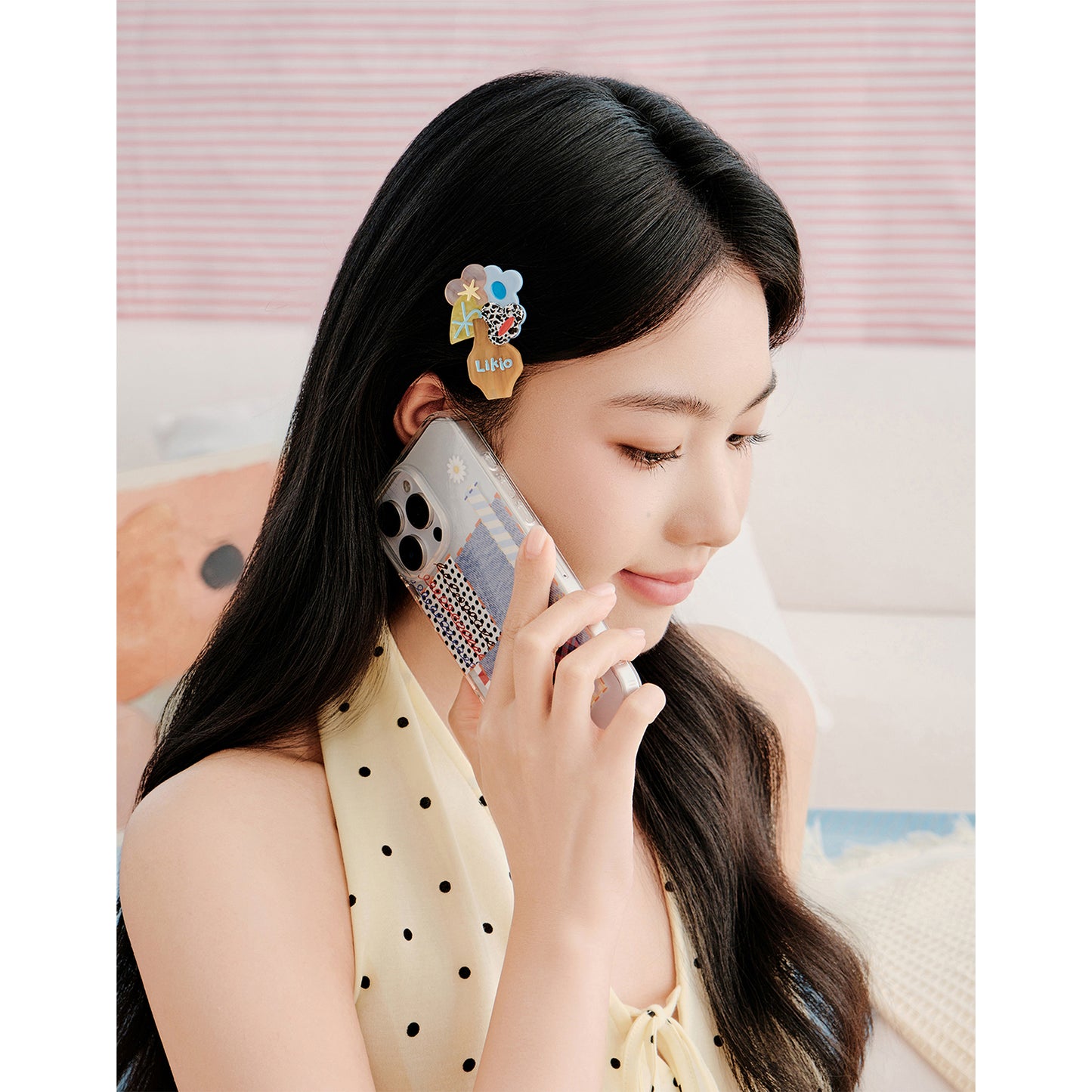 Likio × Sharkgirl Florist Collection - Inspiration Patchwork Denim MagSafe Phone case