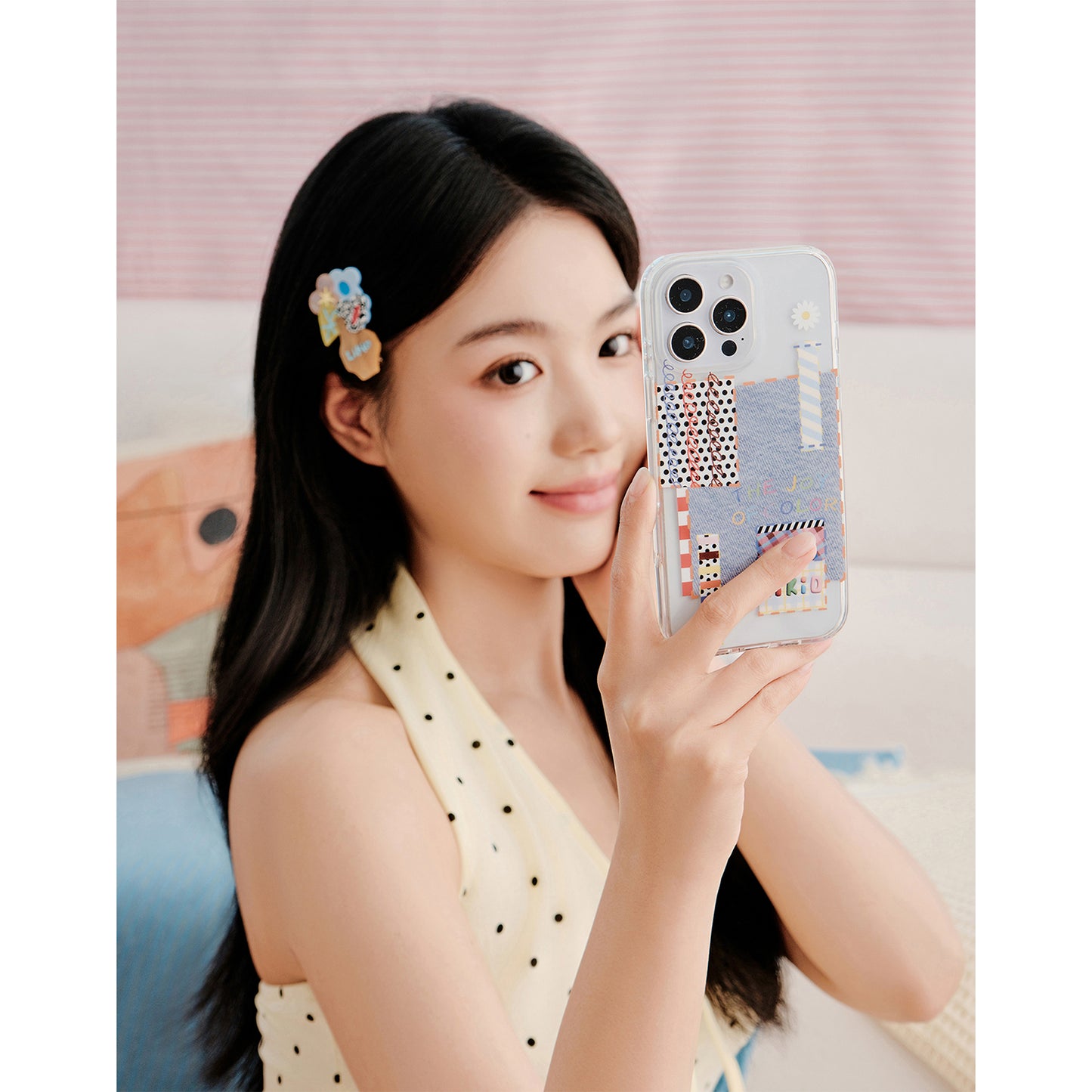 Likio × Sharkgirl Florist Collection - Inspiration Patchwork Denim MagSafe Phone case