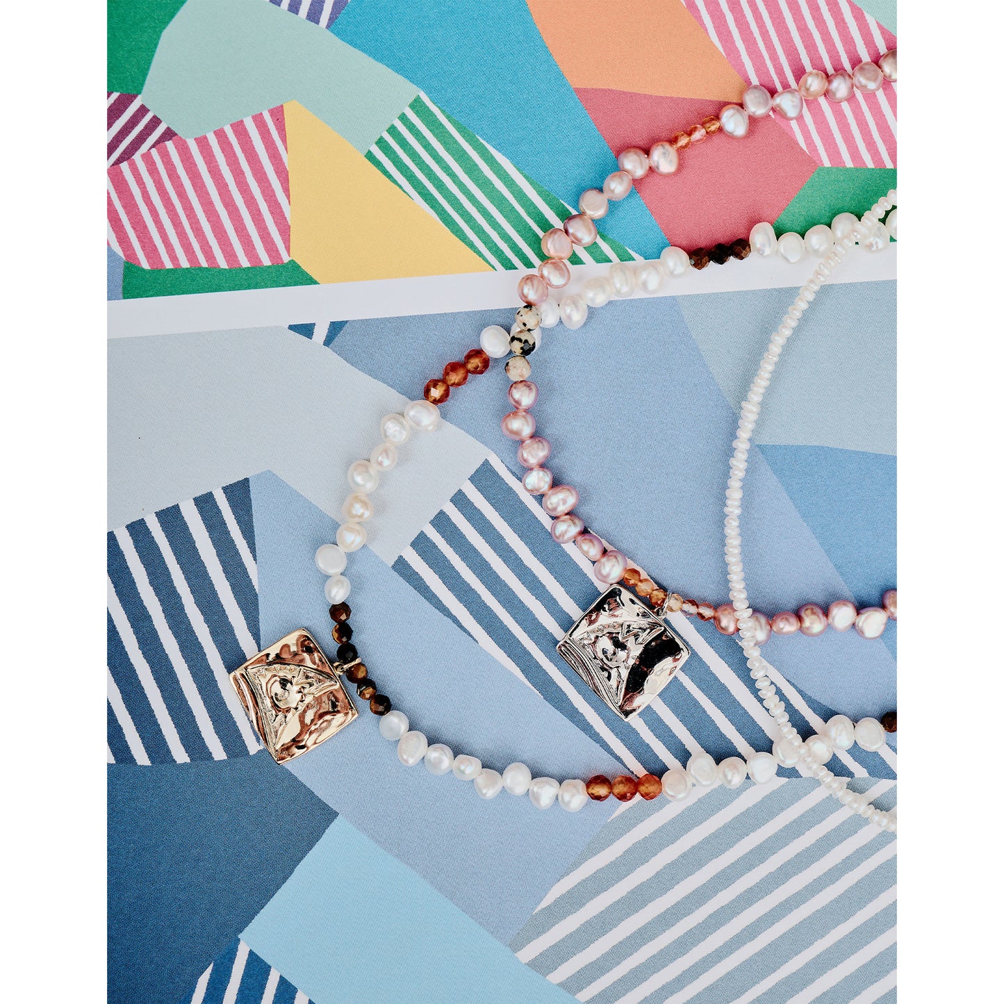 Likio × Sharkgirl Florist Collection - Vintage Coin Flower Silhouette Treasure Necklace