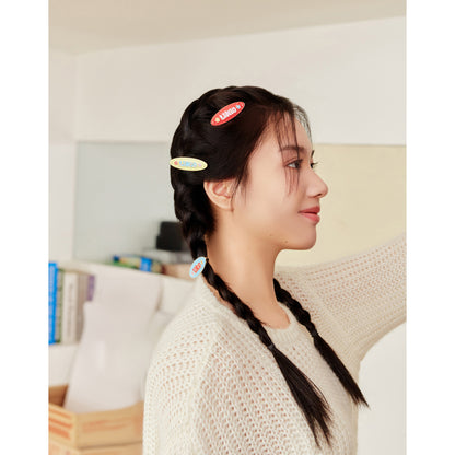 Freedom Kitchen Series Steam Graffiti Enamel Metal Hair Clip