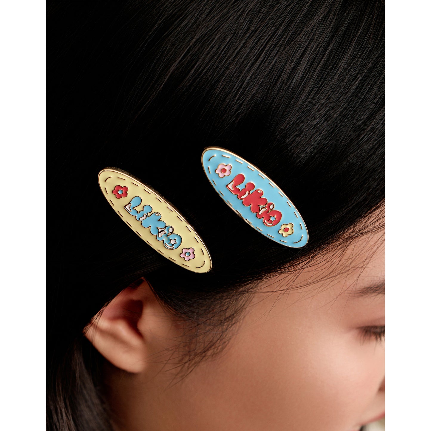Freedom Kitchen Series Steam Graffiti Enamel Metal Hair Clip