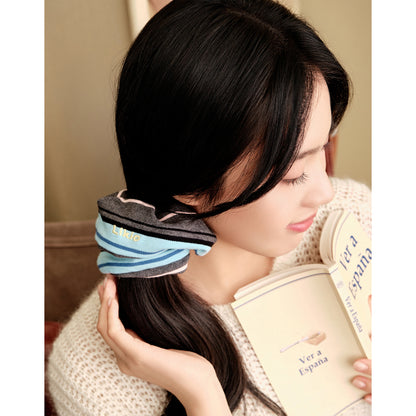 Colorful Stripe Retro Scrunchie