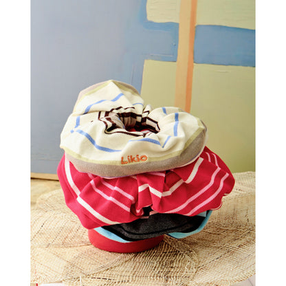 Colorful Stripe Retro Scrunchie