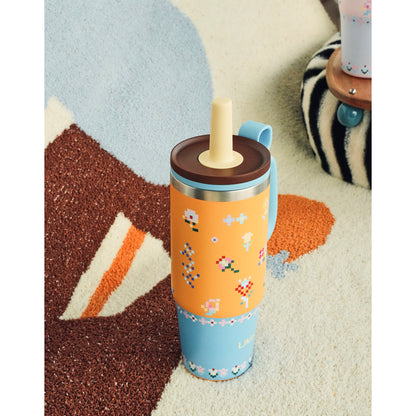 Likio Floral Mosaic Tumbler