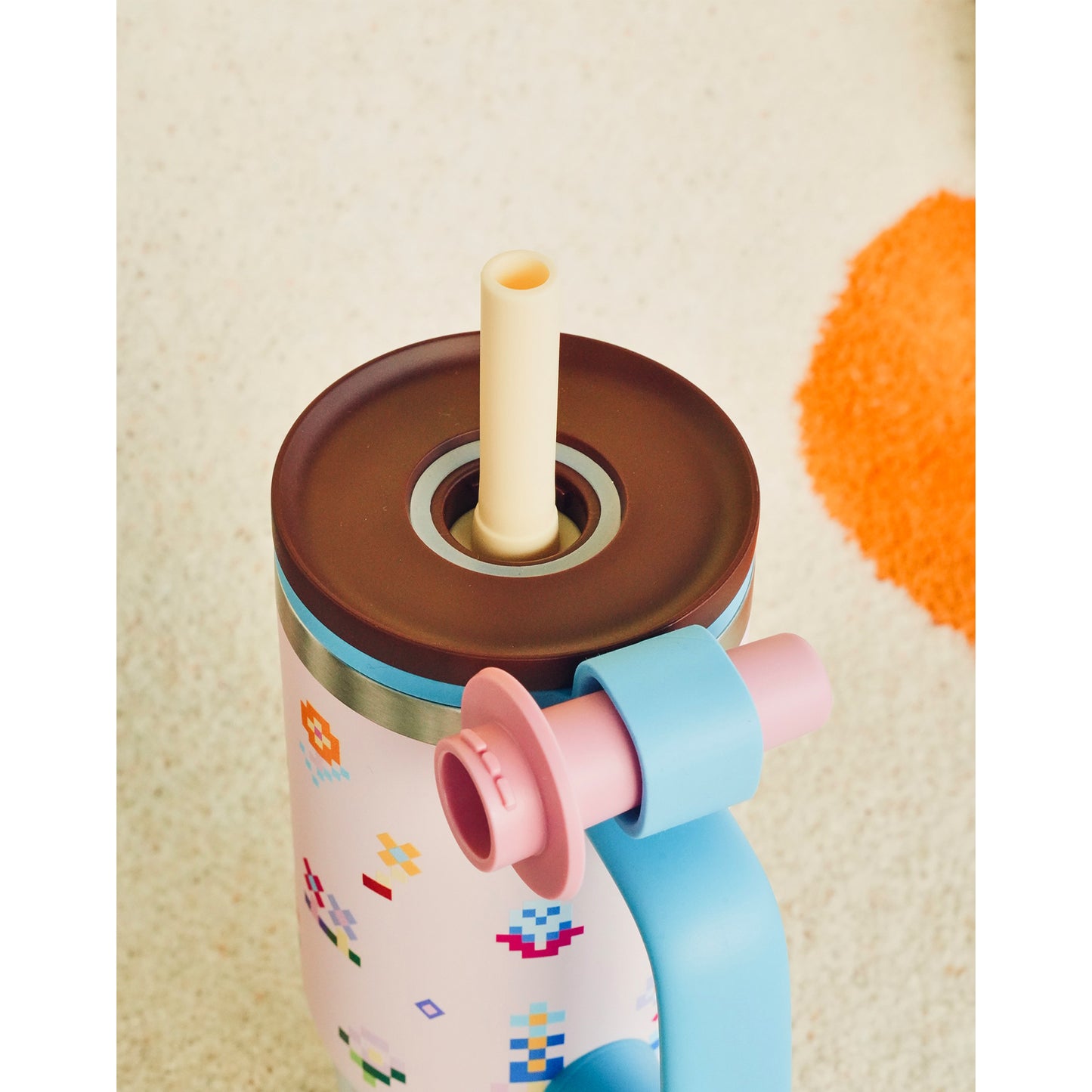 Likio Floral Mosaic Tumbler