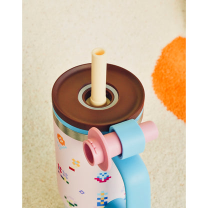 Likio Floral Mosaic Tumbler