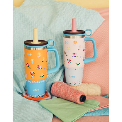 Likio Floral Mosaic Tumbler