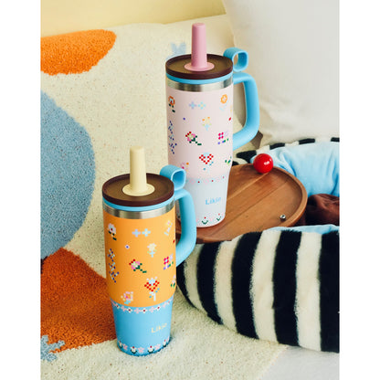 Likio Floral Mosaic Tumbler