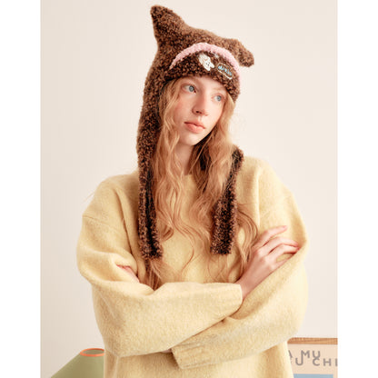 3D Embroidered Puppy-Ear Hat