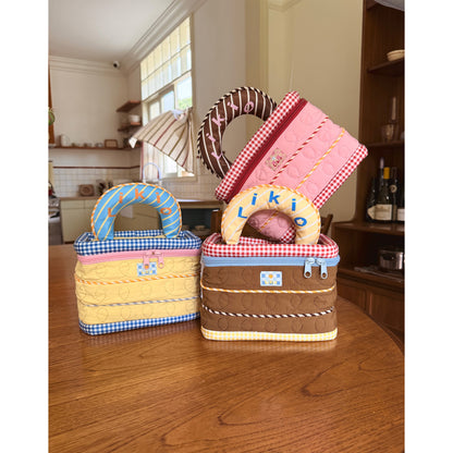 Doodle Birthday Cake Makeup Bag