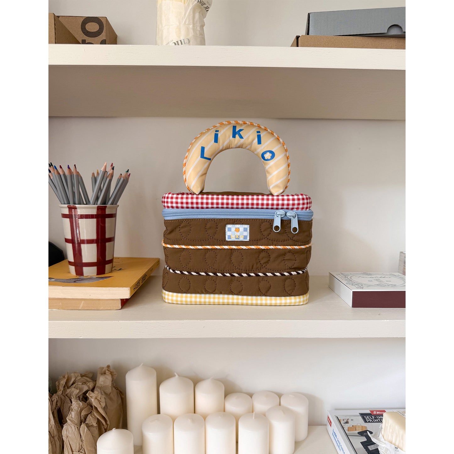 Doodle Birthday Cake Makeup Bag