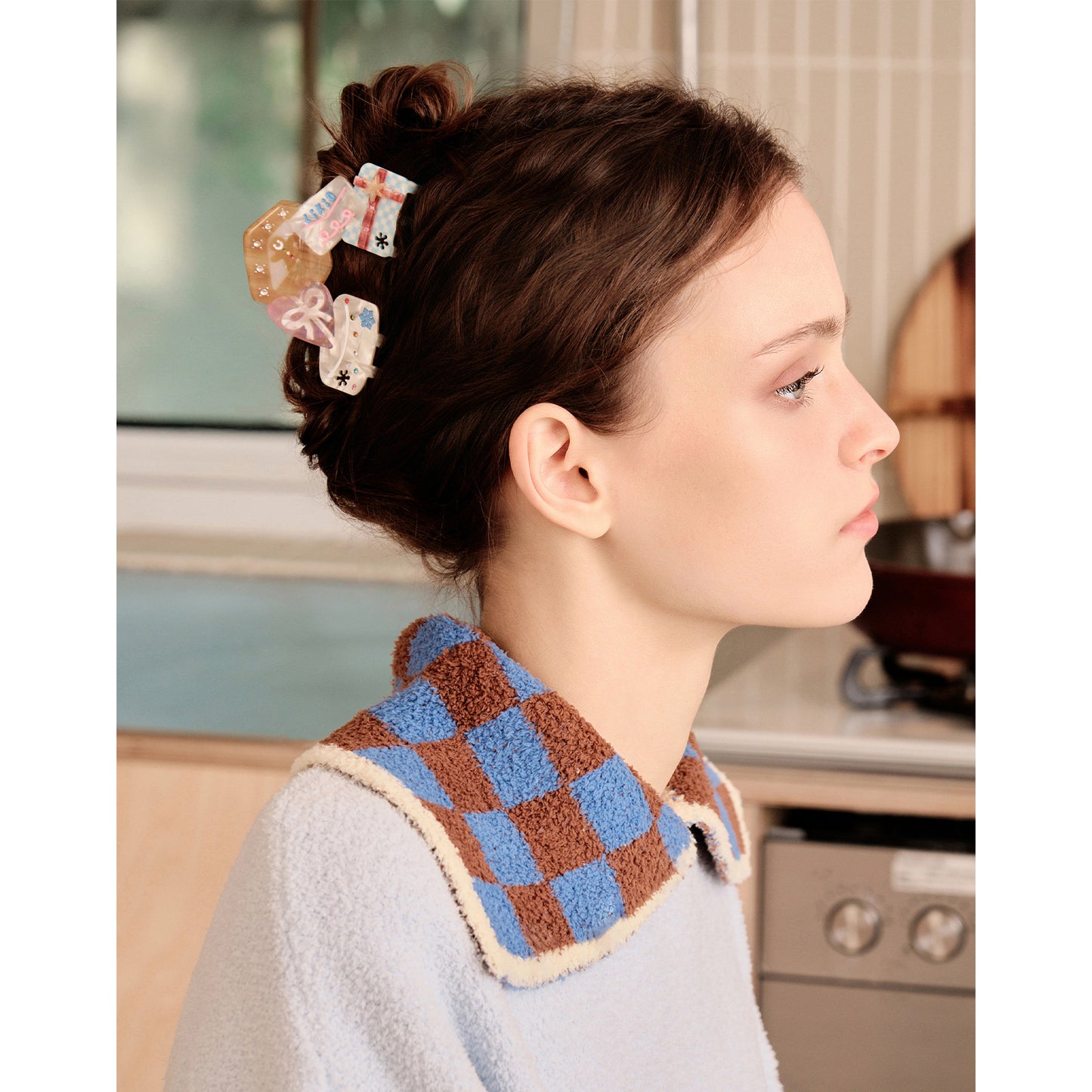 Whimsical Holiday Colorful Gift-Box Fun Hair Claw