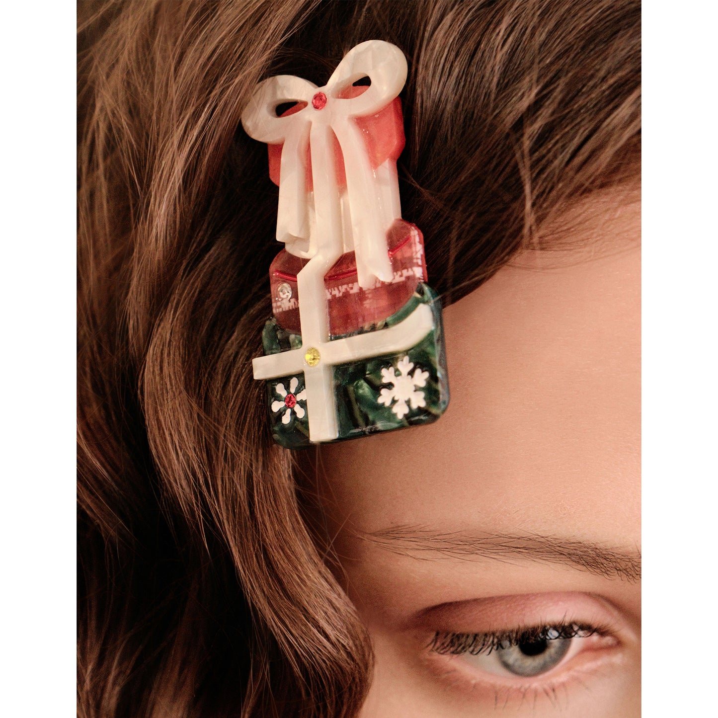 Warm Christmas Holiday Gift Set Hair Clip