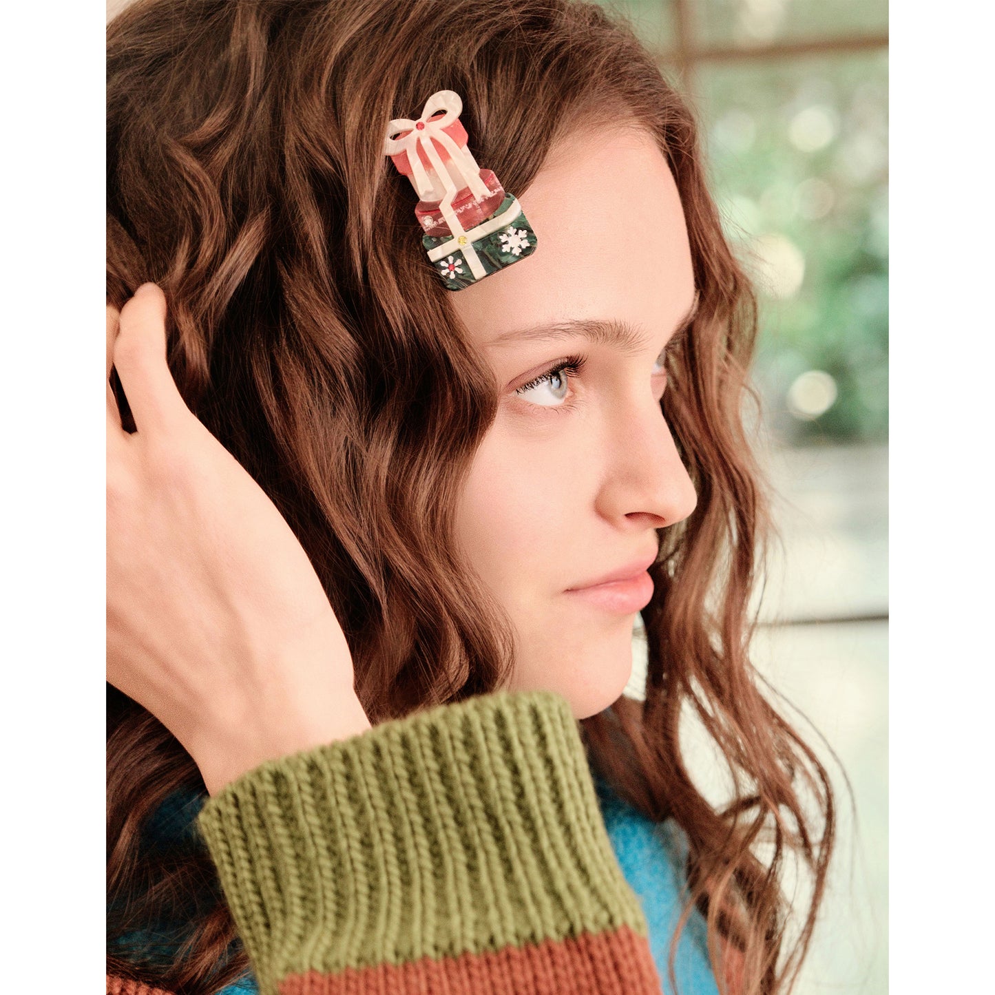 Warm Christmas Holiday Gift Set Hair Clip