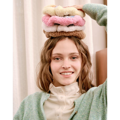 Merino Wool Colorful Knit Scrunchie