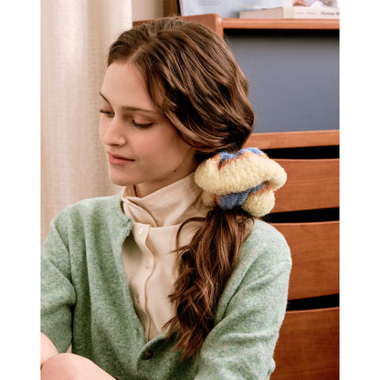 Merino Wool Colorful Knit Scrunchie