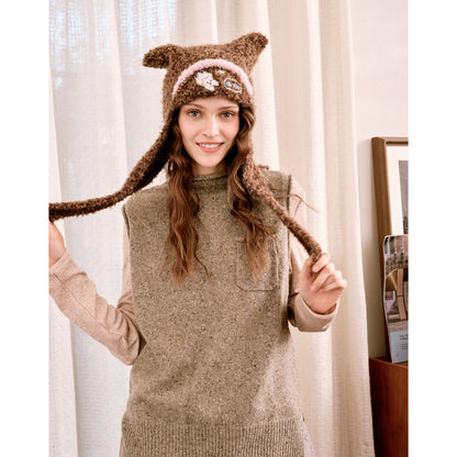 3D Embroidered Puppy-Ear Hat