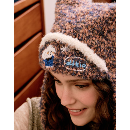 3D Embroidered Puppy-Ear Hat