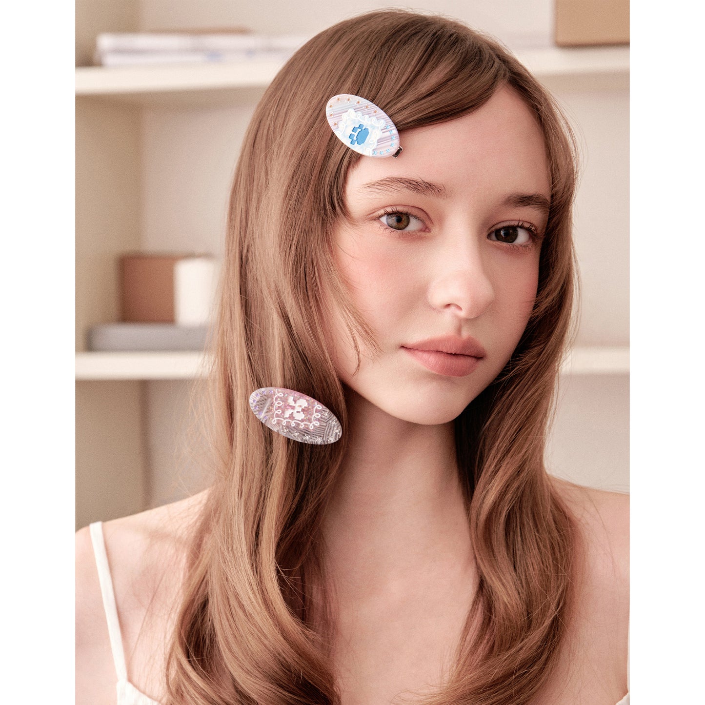 Likio Lace Imprint Oval Hair Clip