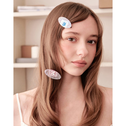 Likio Lace Imprint Oval Hair Clip