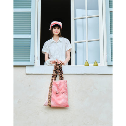 Likio “Light Pleats” Colour Patchwork Tote Bag